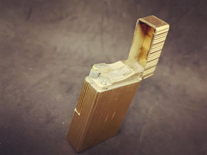 S.T. Dupont lighter - line 1 Gold Plated- Reference # 8298C6 (5.7cm) (SKU-577)
