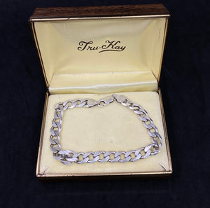 8" Solid 925 Sterling Silver 06 mm wide Curb Link Chain Bracelet Men's Sterling Silver