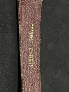REGENT FORMATIC GENTLEMAN GOLD DATE WATCH + UNWORN LEATHER STRAP SERVICE NEW. (SKU-596)