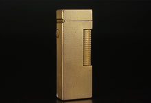 Load image into Gallery viewer, Dunhill Lighter RE24163 Patented- 1968- Gold plated Excellent working condition.(SKU-568)