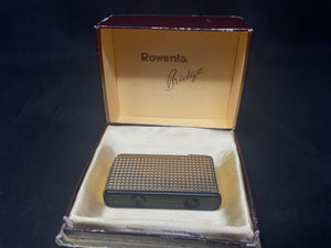 German Estate ROWENTA Noblesse Gold Tone lighter with Original Box. SKU-792