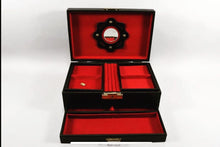 Load image into Gallery viewer, Leather Jewelry Box, Black Jewellery Box, Personalised Jewellery Case, Genuine Leather Jewellery Box - Beloved