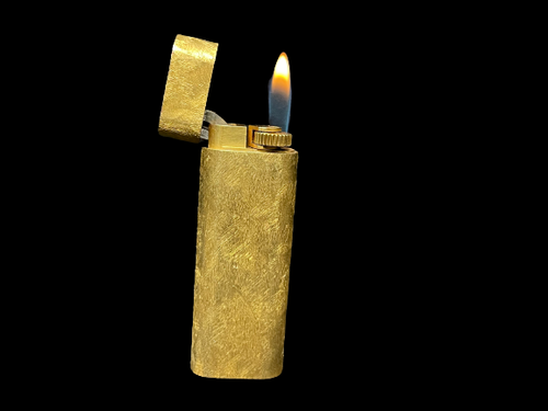 Cartier Paris / plaqué or G 20U / Serial number: 64186 B / Swiss made Gold Plated Lighter. SKU-675
