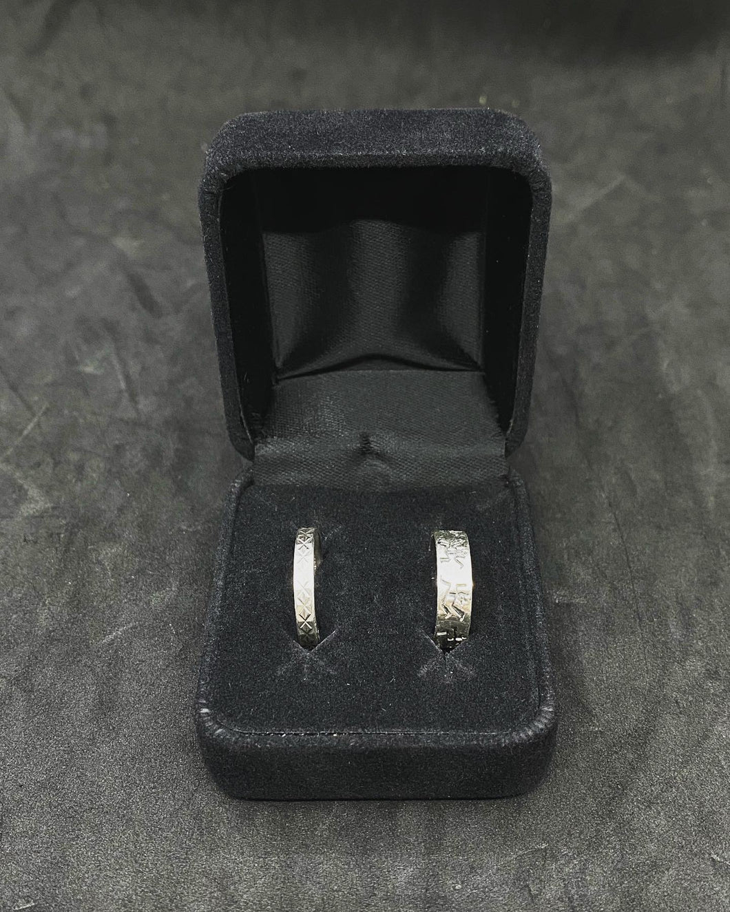 Vintage Two Germany Sterling Silver Band Ring (925-835)- Size (6.0 and 6.5 US)