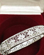 Load image into Gallery viewer, Antique 835 Silver Bracelet, Handcrafted Silver Filigree 1920s Edwardian Style European Jewelry, Unique Gift Idea, Hallmarked Silver