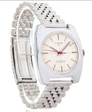 Load image into Gallery viewer, LUGANO SWISS MADE CROSSHAIR HAND WINDING VINTAGE RED-POINTER GENT WATCH + JUBILÉ STRAP(SKU-601)