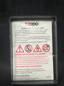 Zippo  Wind Proof Lighter plain silver color stock 2016 with original box. (SKU-745)