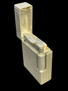 S.T. Dupont lighter - line 1 Short Silver Plated- Reference # 1G9DN58 (4.7cm) (SKU-669)