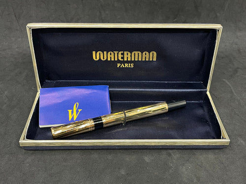 Vintage Waterman Plaque OR G Ballpoint Pen Gold Plated- France -  1970-1979 (SKU-563)