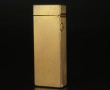 Load image into Gallery viewer, Dunhill Lighter RE24163 Patented- 1968- Gold plated Excellent working condition.(SKU-568)