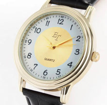 Load image into Gallery viewer, ET GOLD SUNBURST DESIGN BIG-SIZE CLASSIC PRECISE QUARTZ MEN&#39;S WATCH - NEW. (SKU-599)