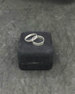 Vintage Two Germany Sterling Silver Band Ring (925-835)- Size (6.0 and 6.5 US)