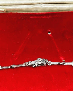 Vintage solid 835 Germany silver collie 9 grams 16” (SKU #413)