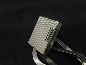 S.T. Dupont lighter - line 1 Silver Plated- Reference # F4JU44 (4.7cm) (SKU-712)