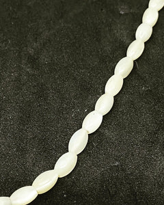 Vintage Elegant very tiny size Pearl like Necklace 15.5” long (SKU #410)