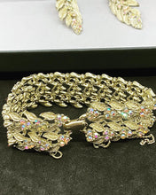 Load image into Gallery viewer, Rare Coro Jewelcraft set Gold-plated - Bracele, Earrings, Necklac Total weight: 120 g (SKU #414)