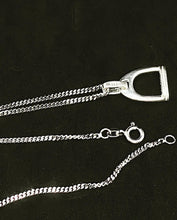 Load image into Gallery viewer, Vintage Sterling Silver 835 Chain with Small sterling Silver Pendant. Germany