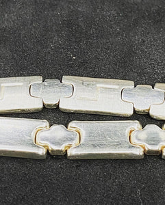 9” Solid Germany 925 Sterling Silver 07 mm wide Curb Link Chain Bracelet Men’s Sterling Silver. From Germany