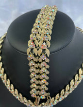 Load image into Gallery viewer, Rare Coro Jewelcraft set Gold-plated - Bracele, Earrings, Necklac Total weight: 120 g (SKU #414)