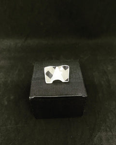 Stylish Rosenthal Porcelain Brooch - Modernist Design Johan Van Loon Sign.