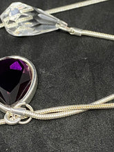 Load image into Gallery viewer, Vintage Silvertone Chain with Dual stones. Germany.