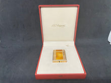 Load image into Gallery viewer, S.T. Dupont lighter - orange caray lacquer - chinese characters box and papers.Reference #3226Y . (SKU-575)