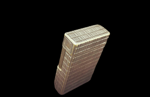 S.T. Dupont lighter - line 1 Silver Plated- Reference # 08HF85 (5.7cm) (SKU-578)