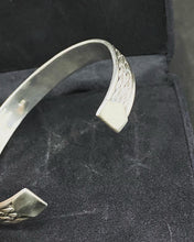 Load image into Gallery viewer, Antique 925 Silver Bracelet, Handcrafted Silver Pangal 1920s Edwardian Style European Jewelry, Unique Gift Idea, Hallmarked Silver