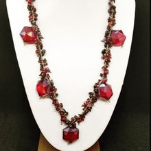 Load image into Gallery viewer, Crystal Bicolour - Necklace Size: 26 cm Total weight: 60.9 g