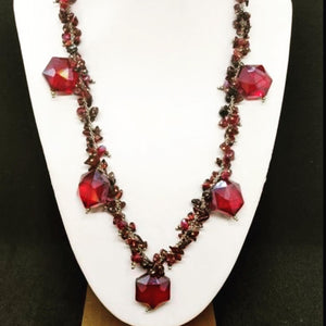 Crystal Bicolour - Necklace Size: 26 cm Total weight: 60.9 g