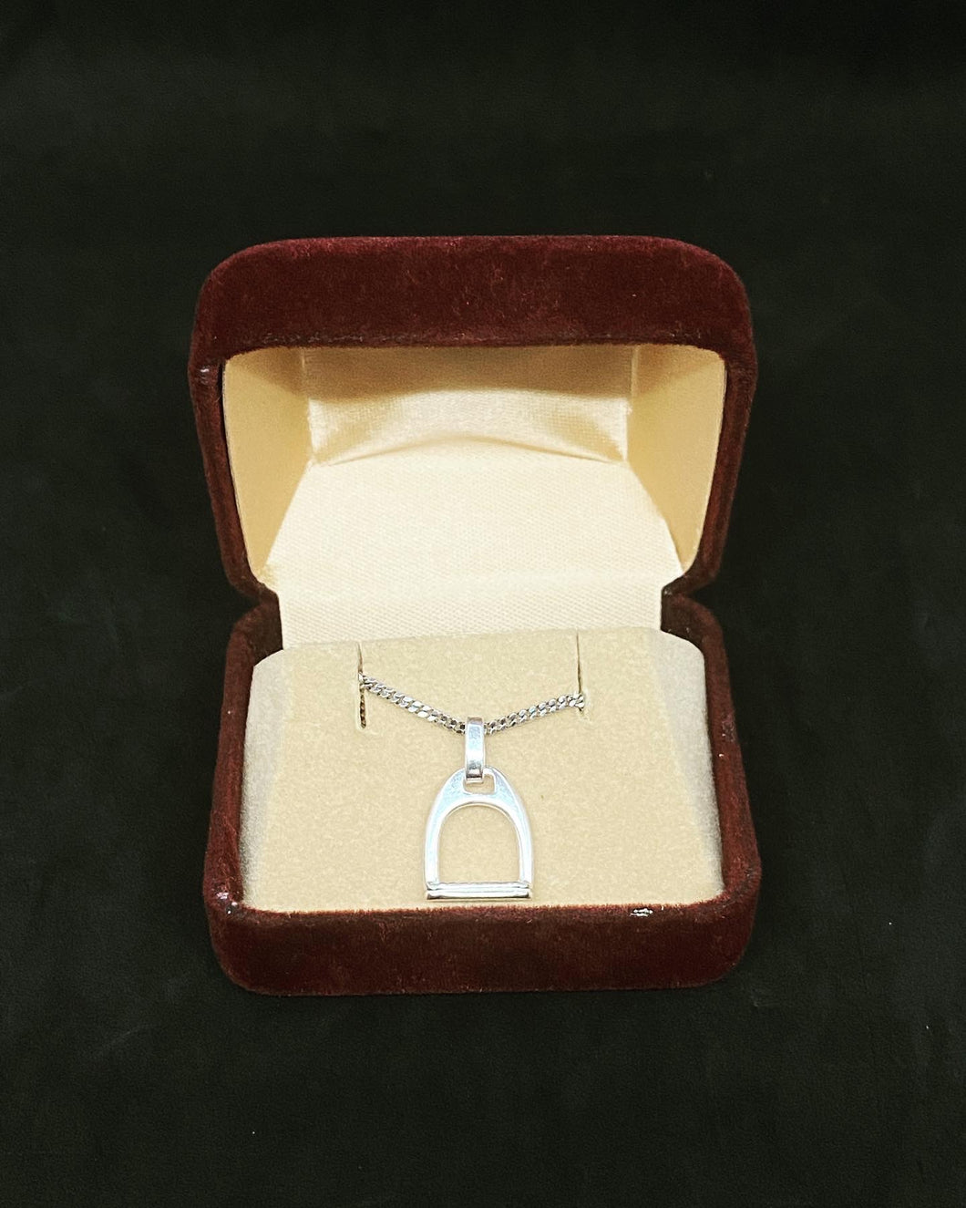 Vintage Sterling Silver 835 Chain with Small sterling Silver Pendant. Germany