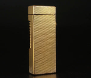 Dunhill Lighter RE24163 Patented- 1968- Gold plated Excellent working condition.(SKU-568)