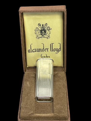ALEXANDER LLOYD GHOST 20U SILVER ROLL GAS UNUSED LIGHTER. SKU-667