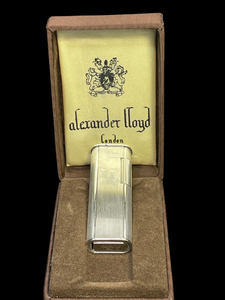 ALEXANDER LLOYD GHOST 20U SILVER ROLL GAS UNUSED LIGHTER. SKU-667
